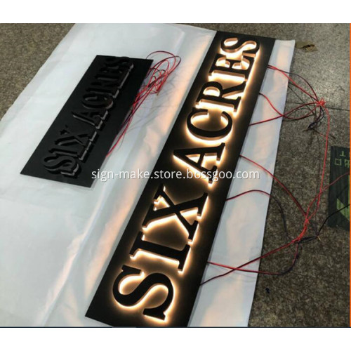 Backlit Channel Letter Halo Signage
